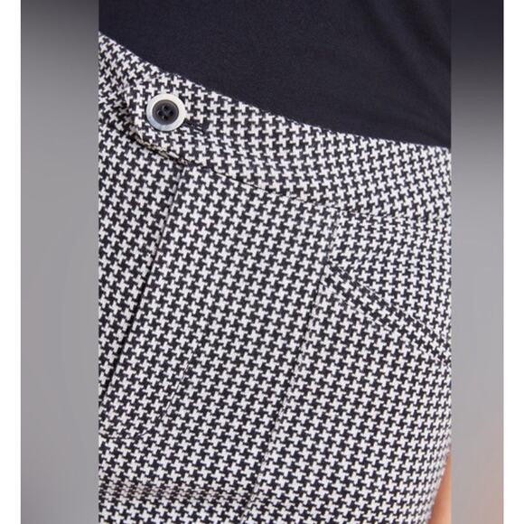 Anthropologie Essential Trouser Houndstooth Business Casual Womens Size 12 - Picture 3 of 16